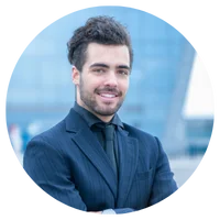 Young man smiling
